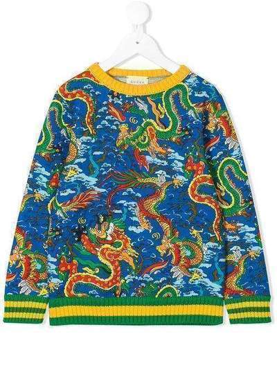 Gucci Kids chinese dragon sweatshirt 520750X9T82