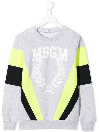Msgm Kids свитер с логотипом 20941