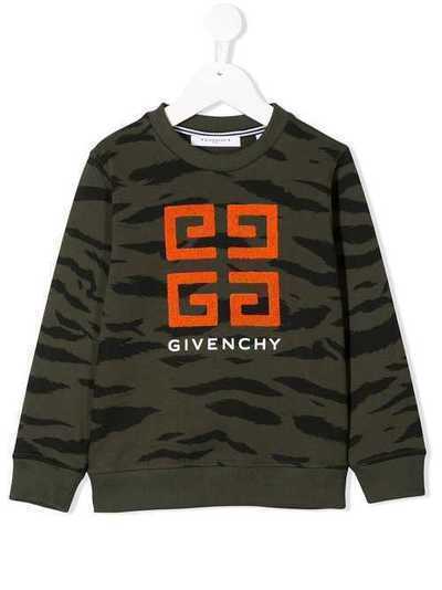 Givenchy Kids logo embroidered sweatshirt H25135U60