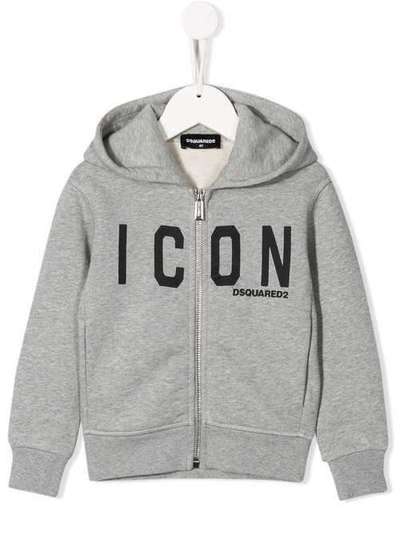 Dsquared2 Kids худи на молнии с принтом Icon DQ03P8D00G5