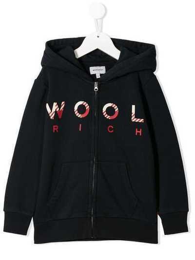 Woolrich Kids куртка с капюшоном и логотипом WKFEL1121