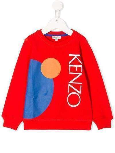 Kenzo Kids свитер с геометричным принтом KQ15548