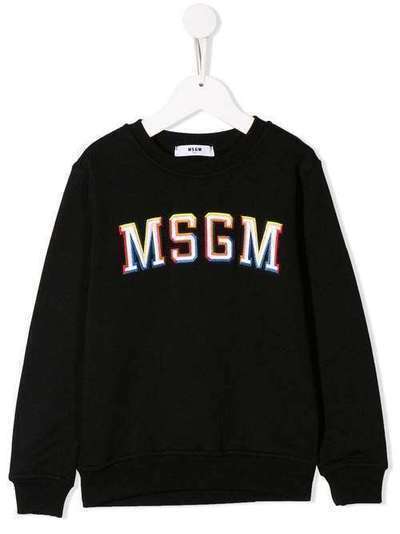 Msgm Kids толстовка с логотипом 20278