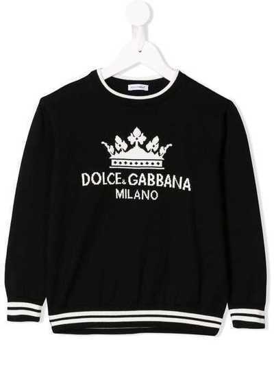 Dolce & Gabbana Kids толстовка с логотипом L4KW09JACBV