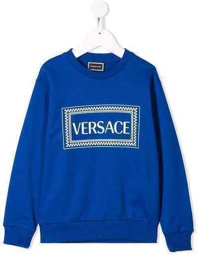 Young Versace толстовка с контрастным логотипом YD000132YA00078YA79B
