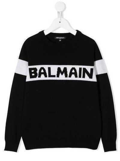 Balmain Kids джемпер с логотипом 6L9510LA510