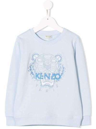 Kenzo Kids толстовка с вышивкой тигра KN15718