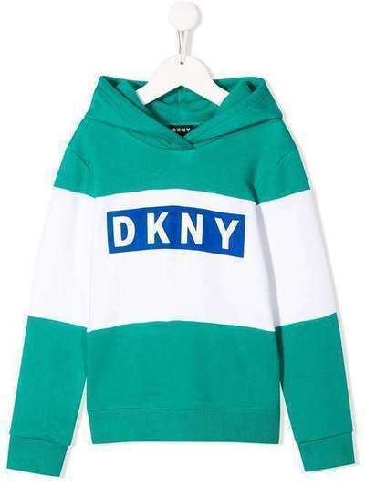 Dkny Kids худи свободного кроя в стиле колор-блок D25C87682