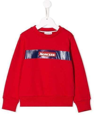 Moncler Kids свитер с круглым вырезом и логотипом 8026750V8087