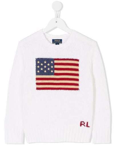 Ralph Lauren Kids свитер с флагом США 322668285003