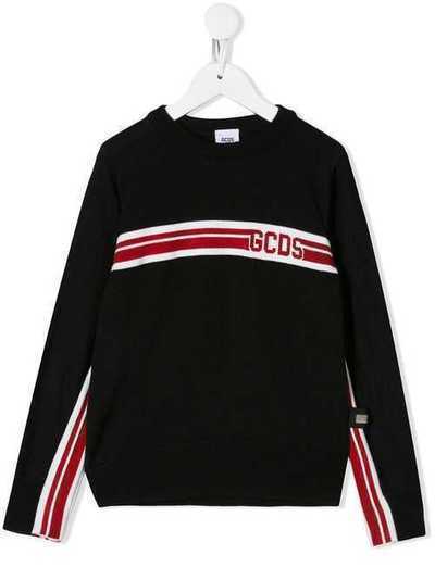 Gcds Kids свитер в стиле колор-блок с логотипом 20471