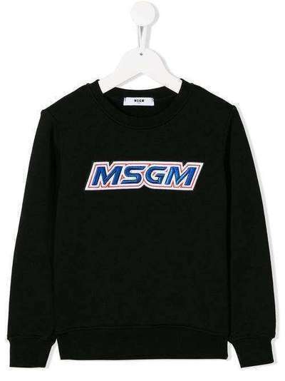 Msgm Kids толстовка с логотипом 21376