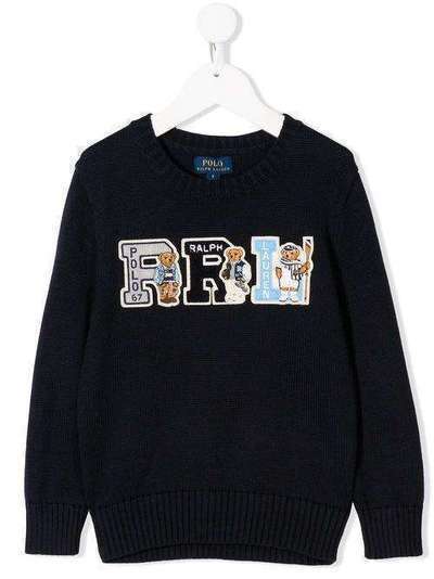 Ralph Lauren Kids свитер с длинными рукавами и вышитым логотипом 322787102