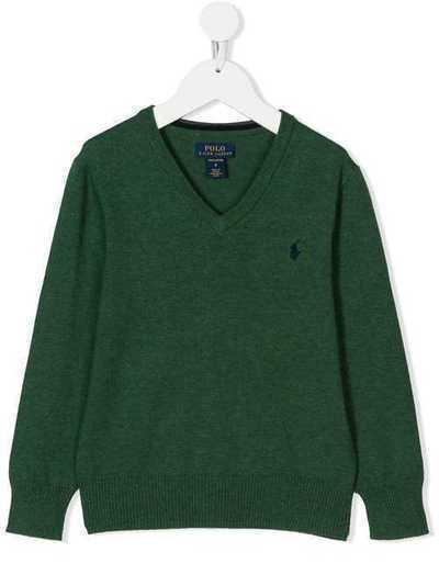 Ralph Lauren Kids свитер с V-образной горловиной 322702188005