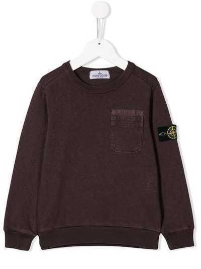 Stone Island Junior свитер из джерси с логотипом 701661541