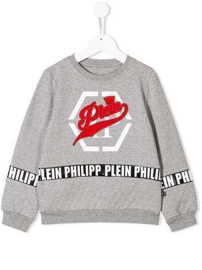 Philipp Plein Junior свитер с вышитым логотипом F19CBJO0106PJO002N