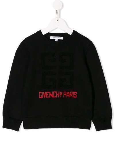 Givenchy Kids трикотажный джемпер с логотипом H2513109B