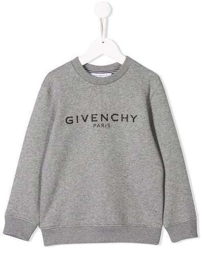 Givenchy Kids толстовка с контрастным логотипом H25145A47