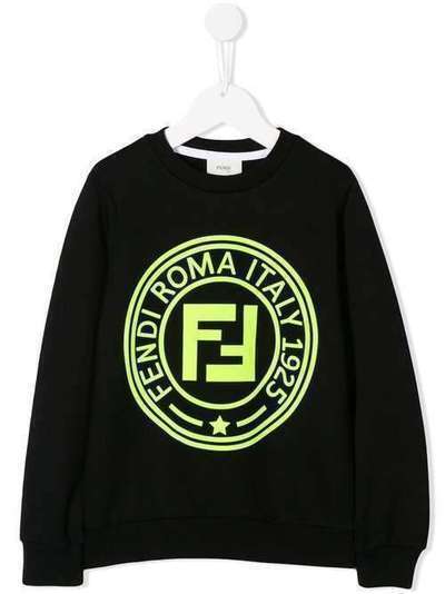 Fendi Kids толстовка с логотипом JMH1005V0