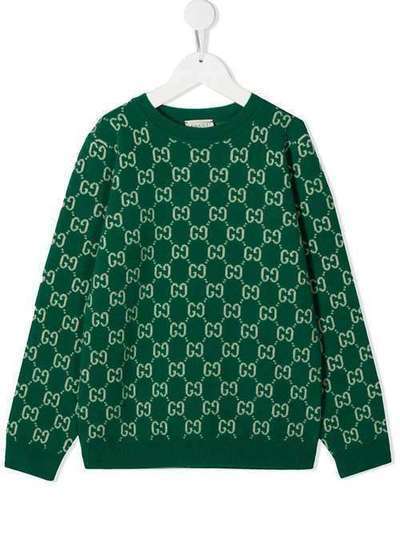 Gucci Kids джемпер вязки интарсия с логотипом 615384XKBD7