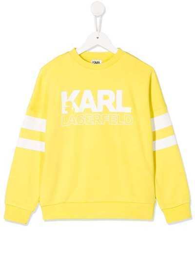 Karl Lagerfeld Kids толстовка с круглым вырезом и принтом Z25237508