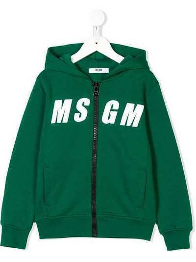 Msgm Kids толстовка с капюшоном и принтом логотипа 16505