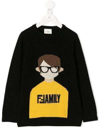 Fendi Kids джемпер с принтом Boy JMG057A8L7