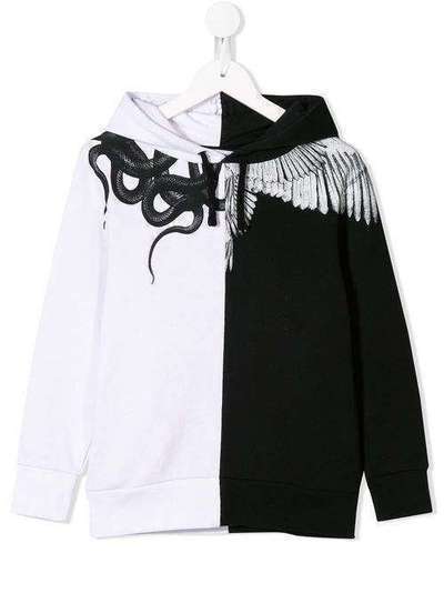 Marcelo Burlon County Of Milan Kids толстовка с капюшоном и контрастными вставками 210000200020