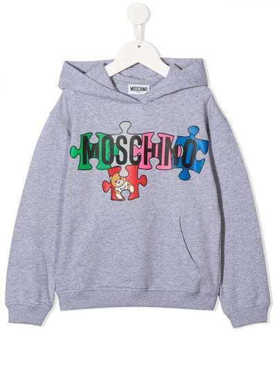 Moschino Kids худи с логотипом