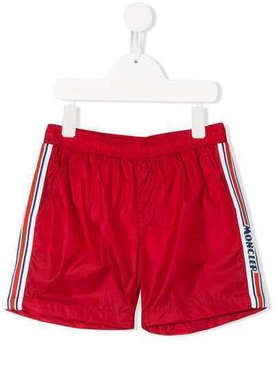 Moncler Kids плавки-шорты с вышитым логотипом F19542C7022053326