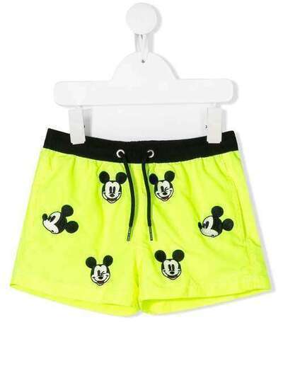Mc2 Saint Barth Kids плавки-шорты Mickey Mouse с вышивкой JEANEMBROIDERY