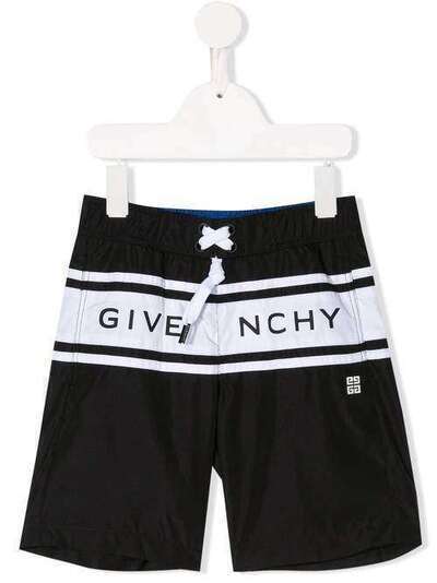 Givenchy Kids плавки-шорты с кулиской и логотипом H2002809B