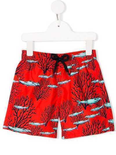 Vilebrequin Kids плавки-шорты с принтом Coral Fish JIMC0B04257