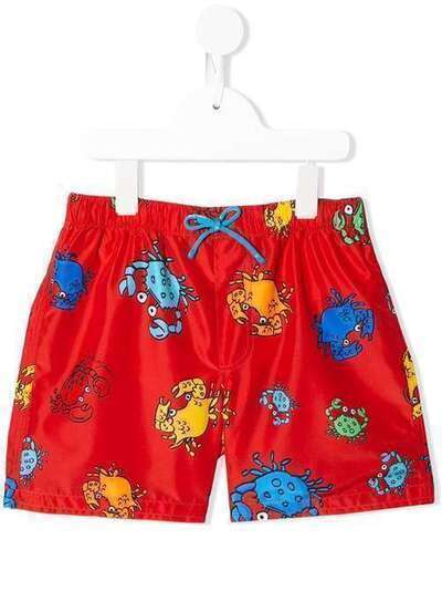 Dolce & Gabbana Kids плавки-шорты с принтом Crab L4J818HSMJM