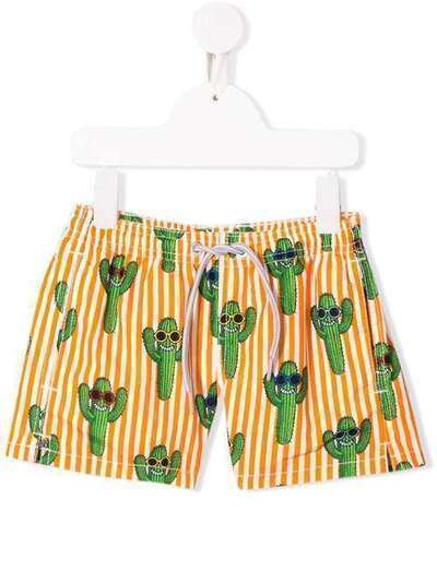 Mc2 Saint Barth Kids Happy Cactus swim shorts HPCL81