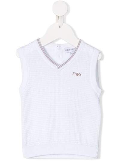 Emporio Armani Kids фактурный жилет 3HHM534M0XZ0100