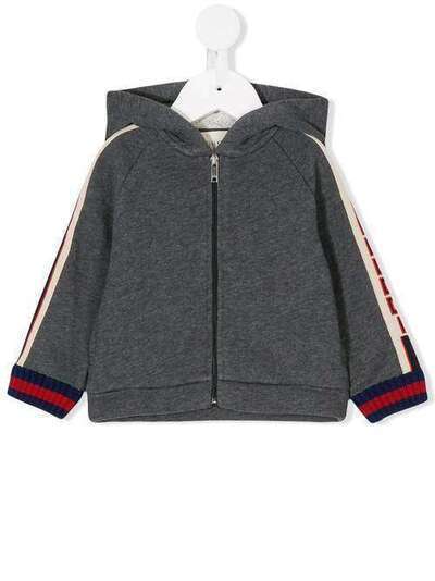 Gucci Kids куртка с капюшоном и контрастными панелями 497806X9L52