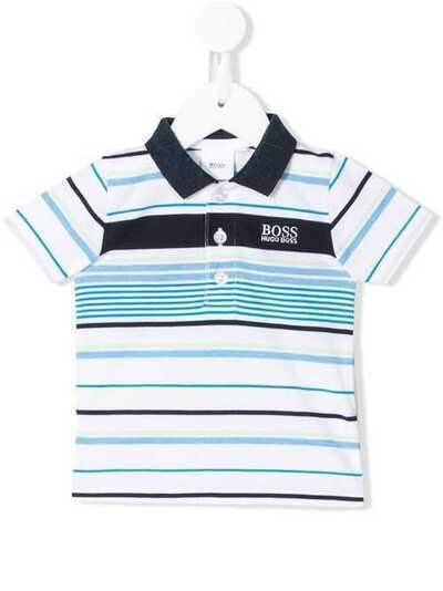 Boss Kids рубашка-поло с вышитым логотипом J05778Z40