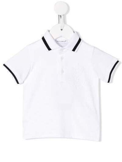 Dolce & Gabbana Kids stripe trim polo shirt L1JT6QG7VED