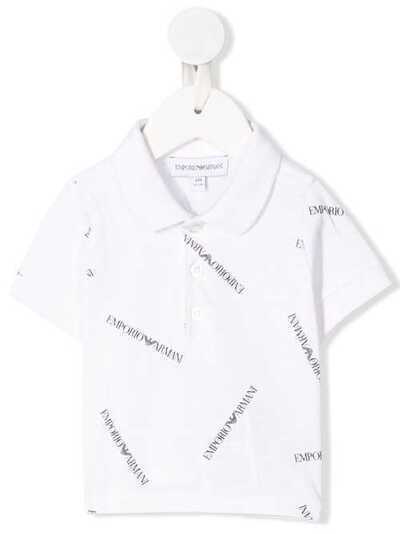 Emporio Armani Kids рубашка-поло с логотипом 3HHF914J09Z