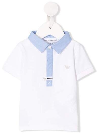 Emporio Armani Kids рубашка-поло с логотипом 3HHF011J0SZ