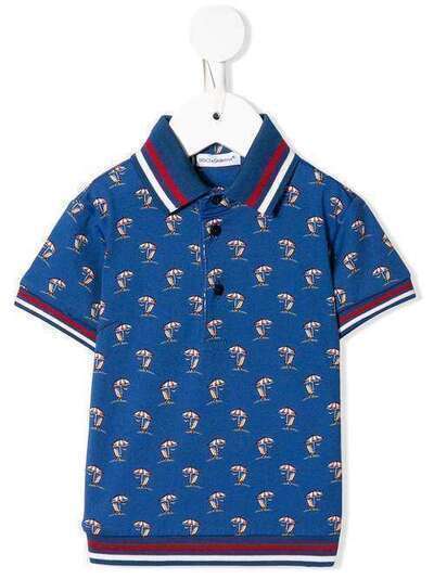 Dolce & Gabbana Kids рубашка-поло с принтом Sunlounger and Parasol L1JTBGFS7FP