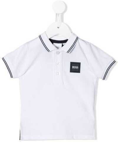 Boss Kids рубашка-поло с нашивкой-логотипом J0577110B