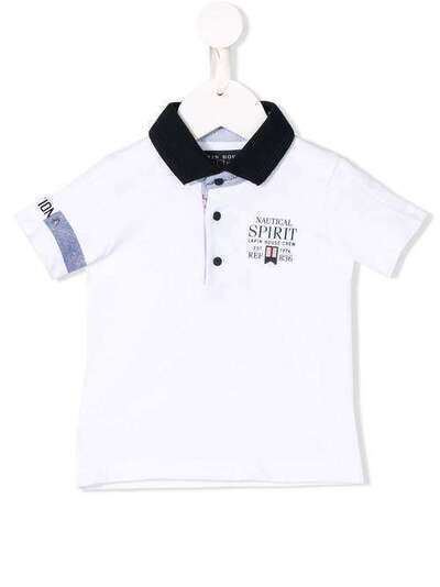 Lapin House рубашка-поло с контрастным воротником 91E2622
