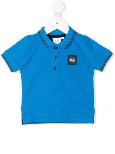 Boss Kids рубашка-поло с нашивкой-логотипом J05771760