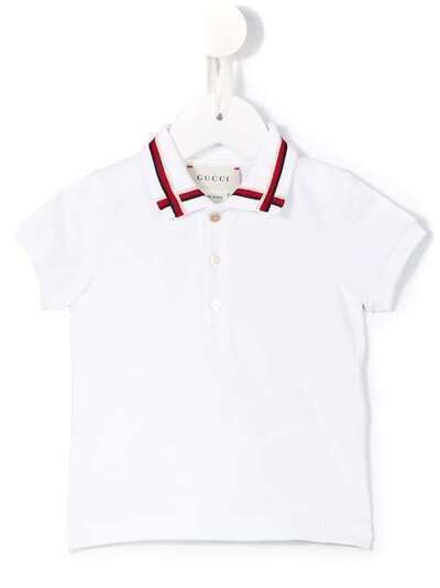 Gucci Kids футболка-поло с контрастными полосками 455108X5J89