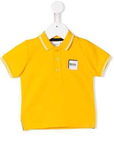 Boss Kids рубашка-поло с вышитым логотипом J05747536