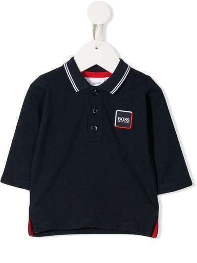 Boss Kids рубашка-поло с вышитым логотипом J05751849