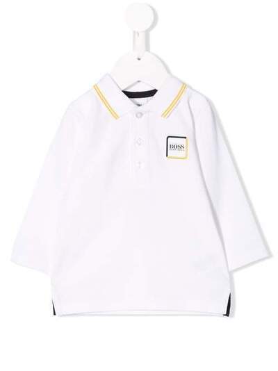 Boss Kids рубашка-поло с нашивкой-логотипом J0575110B