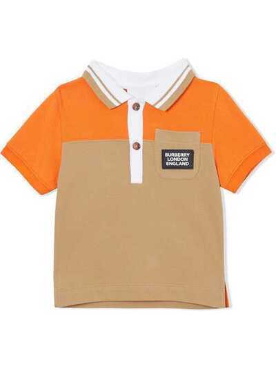 Burberry Kids рубашка-поло в стиле колор-блок 8022178